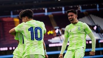 Aston Villa 1 - Barça 3: resumen, goles y resultado del partido de UEFA Youth League