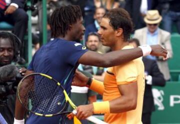 Rafa Nadal volviá a llegar a la final del Masters de Montecarlo en 2016. Le esperaba el francés Gael Monfils al que ganaría por 7-5, 5-7, 6-0.