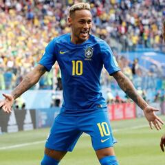 Los goles que ha marcado Neymar en Mundiales