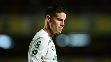 James Rodriguez of Leon during the 14th round match between Queretaro and Leon as part of the Liga BBVA MX, Torneo Clausura 2025 at La Corregidora Stadium, on April 04, 2025 in Santiago de Queretaro, Mexico.