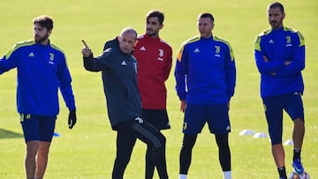 Allegri en un entrenamiento