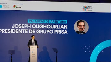 Panamá, 29 de enero 2025, Joseph Oughourlian, Presidente de Grupo PRISA
durante la ceremonia de inauguración del Foro Económico Internacional América Latina y el Caribe 2025.