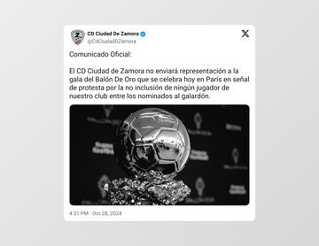 Los mejores memes del Balón de Oro 2024