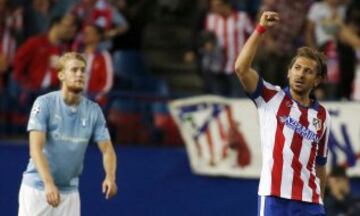 Alessio Cerci celebrando el quinto gol para el Atlético de Madrid 