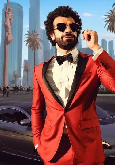 Chat GPT recrea a jugadores de fútbol estilo GTA 6: así se vería Bellingham, Cristiano o Messi
