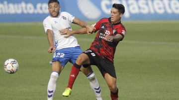 Giovanni Zarfino en un partido con el Tenerife 