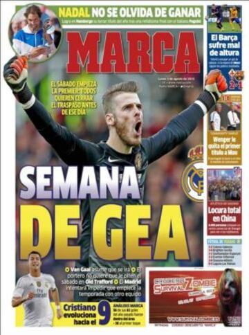 Portadas de la prensa deportiva