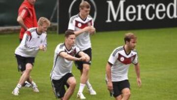 Alemania sigue preparando el Mundial con normalidad.