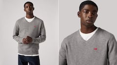 La opción más acertada para pasar el invierno: de Levi’s, hecho con lana y diseñado en cuello de pico