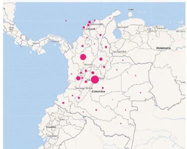 Mapa de casos y muertes por coronavirus por departamentos en Colombia: hoy, 30 de marzo