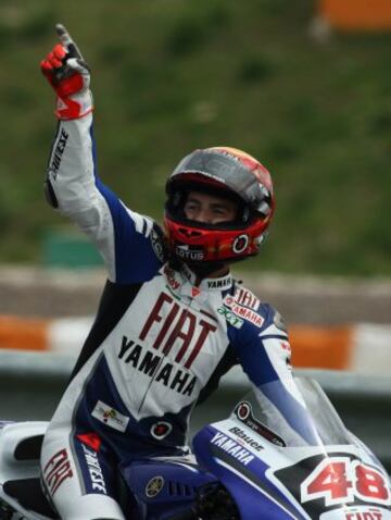 Jorge Lorenzo gan¨® su primer Gran Premio en MotoGP en 2008, en el GP de Portugal.