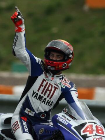 Jorge Lorenzo ganó su primer Gran Premio en MotoGP en 2008, en el GP de Portugal.