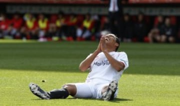 El delantero colombiano volvió al gol después de tres partidos. Hizo el segundo gol de la victoria 3-0 al Córdoba y completó 13 anotaciones en la liga Española.