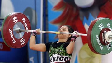 En actividad de los atletas mexicanos, de la Herr&aacute;n se colg&oacute; el bronce al levantar 93 kg