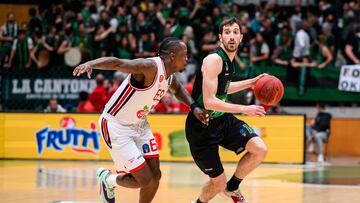 Guillem Vives, base del Joventut, ante el Hapoel Tel Aviv.