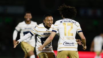 during the 3rd round match between FC Juarez and Pumas UNAM as part of the Liga BBVA MX, Torneo Apertura 2024 at Olimpico Benito Juarez Stadium on July 17, 2024 in Ciudad Juarez, Chihuahua, Mexico.