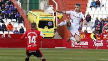 El colombiano Dani Torres, en el Albacete-Mallorca