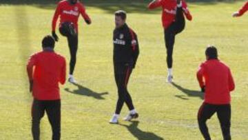 Entrenamiento del Atlético de Madrid.