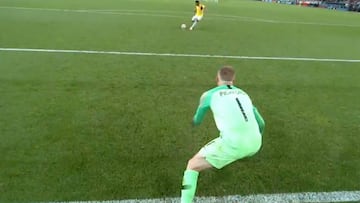 El penalti de la polémica: Pickford se adelantó en el tiro de Bacca