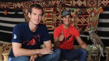 Murray y Nadal en Souq Waqif.