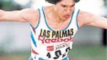 Cristina Pérez compitiendo.