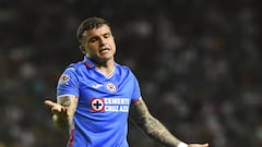  Christian Tabo of Cruz Azul during the game Leon vs Cruz Azul, corresponding to Round 14 of the Torneo Clausura 2023 of the Liga BBVA MX, at Nou Camp -Leon-Stadium, on April 08, 2023.

<br><br>

Christian Tabo de Cruz Azul durante el partido Tigres UANL vs Mazatlan FC, Correspondiente a la Jornada 14 del Torneo Clausura 2023 de la Liga BBVA MX, en el Estadio  Nou Camp - Leon-, el 08 de Abril de 2023.