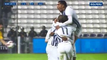 El futbolista de Alianza Lima convirtió un soberbio testarazo antes del descanso para poner en ventaja al equipo de La Victoria. Una alegría necesaria.