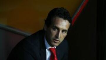 Emery, durante el partido.