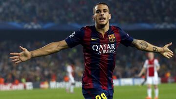 Sandro con el Barcelona.