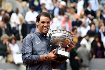 Rafa Nadal ganó a Dominic Thiem por 6-3, 5-7, 6-1 y 6-1 en 3h:01