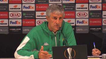 Setién: "No vamos a cambiar el plan que tenemos"