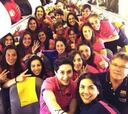 El Barça se enteró que era campeón en el avión