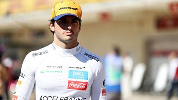 AUSTIN, TEXAS - NOVEMBER 03: Carlos Sainz of Spain and McLaren F1 walks to the grid before the F1 Grand Prix of USA at Circuit of The Americas on November 03, 2019 in Austin, Texas. Mark Thompson/Getty Images/AFP
== FOR NEWSPAPERS, INTERNET, TELCOS &am