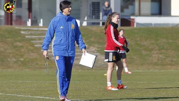 Toña Is durante un entrenamiento.