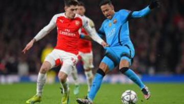 Héctor Bellerín y Neymar