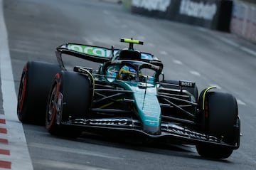 Fernando Alonso (Aston Martin AMR24). Bakú, Azerbaiyán. F1 2024.