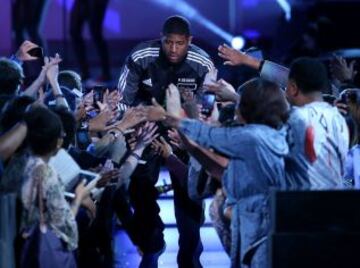 Paul George, en la presentación.