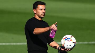 Soccer Football - La Liga Santander - Real Madrid v SD Huesca - Estadio Alfredo Di Stefano, Madrid, Spain - October 31, 2020 SD Huesca coach Michel REUTERS/Javier Barbancho