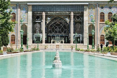 El Palacio de Golestán, en Teherán, ya ha sido dañado: así peligran los 29 tesoros patrimonio de la humanidad de Irán