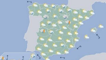 El tiempo atmosf&eacute;rico en toda Espa&ntilde;a para el pr&oacute;ximo puente de Todos los Santos.