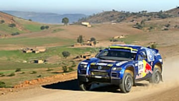 LÍDER. El americano Robby Gordon cuenta con una ventaja de 59 segundos con Peterhansel