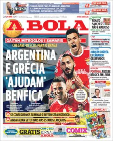 Portadas de la prensa mundial