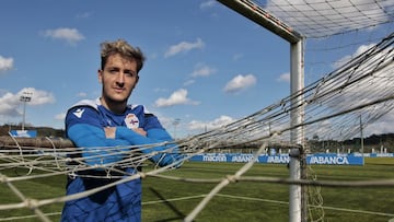 Entrenamiento Deportivo de La Coru&ntilde;a. entrevista Borja Galan