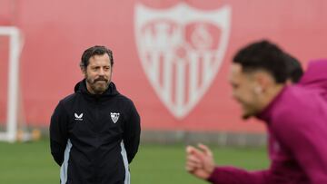 Quique, en un entrenamiento.