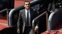 Ernesto Valverde, a escena.