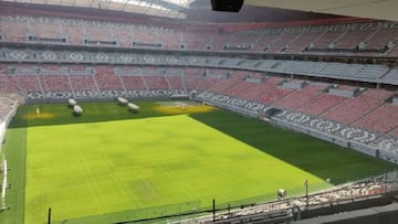 Unos retoques finales para completar el estadio Al-Bayt