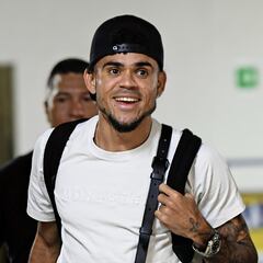 Luis Díaz en casa para unirse a la concentración de la Selección