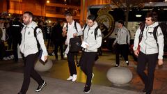 El Real Madrid durmi&oacute; anoche en Huesca, en el hotel Abba. Fue recibido por m&aacute;s de 300 aficionados.