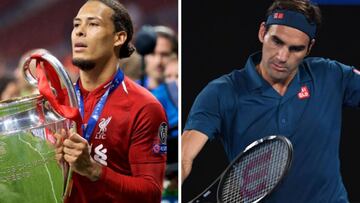 Van Dijk, estrella del Liverpool, se compara con Roger Federer