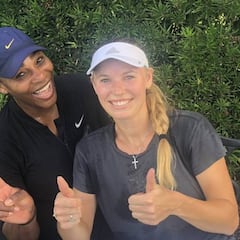 Wozniacki y Serena Williams preparan juntas el 2019